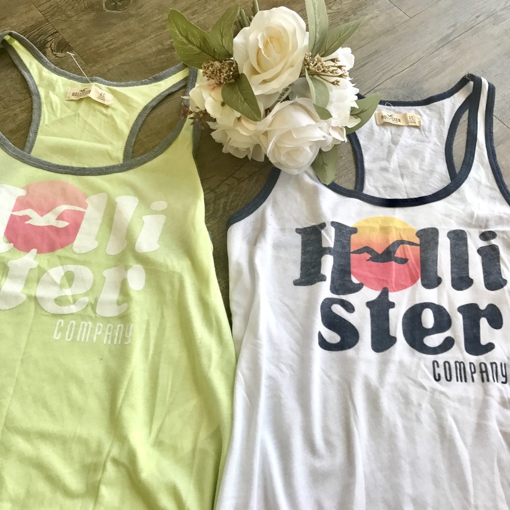 Hollister Racerback Workout Tank Bundle NWOT & EUC - Picture 3 of 3